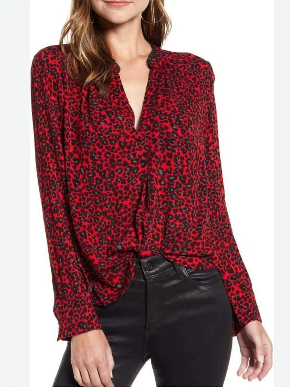 Zadig & Voltaire Tink Leo leopard print Blouse NWOT